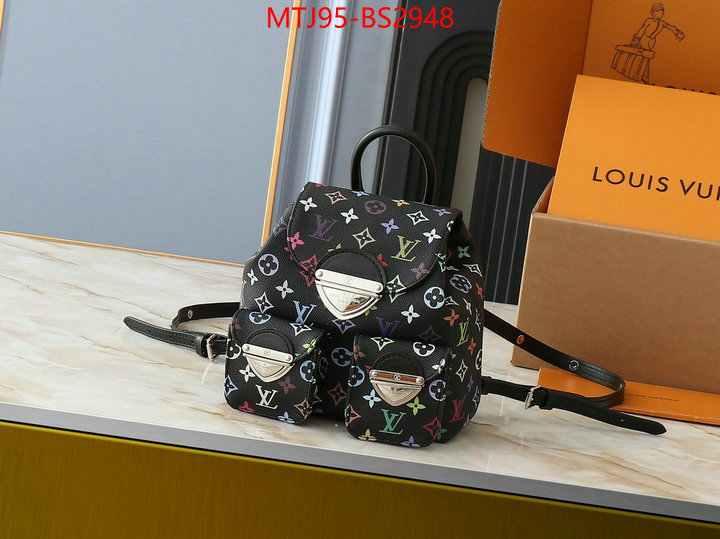 LV Bags(4A)-Backpack- outlet 1:1 replica ID: BS2948 $: 95USD,