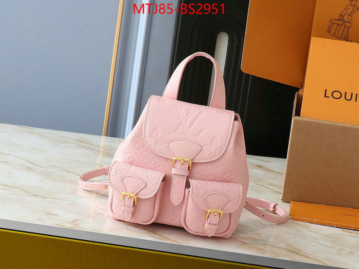 LV Bags(4A)-Backpack- where to buy high quality ID: BS2951 $: 85USD,