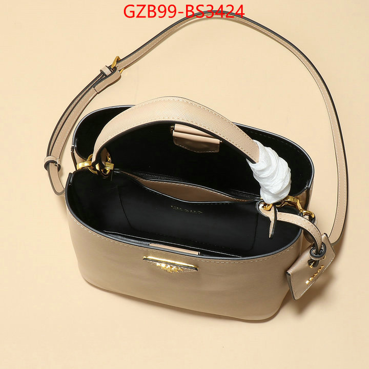 Prada Bags(4A)-bucket bag high quality happy copy ID: BS3424 $: 99USD,