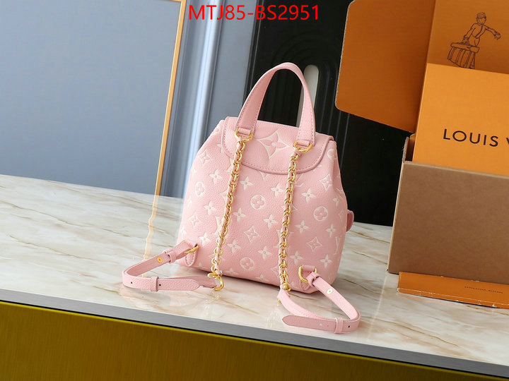 LV Bags(4A)-Backpack- where to buy high quality ID: BS2951 $: 85USD,