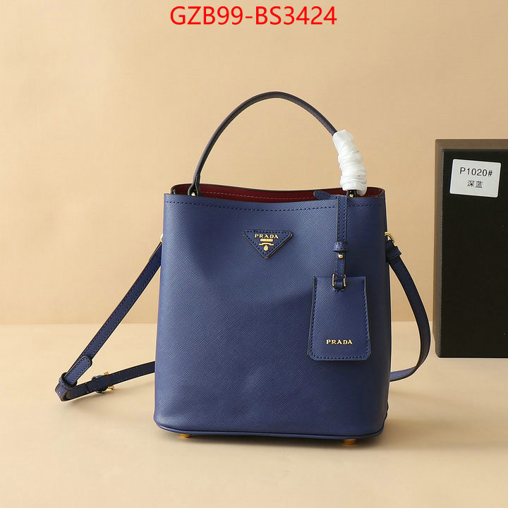 Prada Bags(4A)-bucket bag high quality happy copy ID: BS3424 $: 99USD,