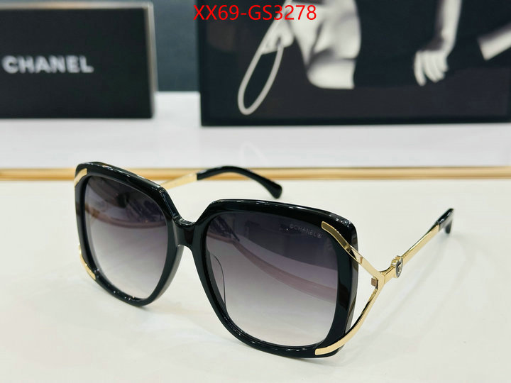 Glasses-Chanel the highest quality fake ID: GS3278 $: 69USD