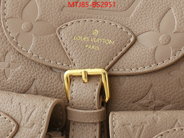 LV Bags(4A)-Backpack- where to buy high quality ID: BS2951 $: 85USD,