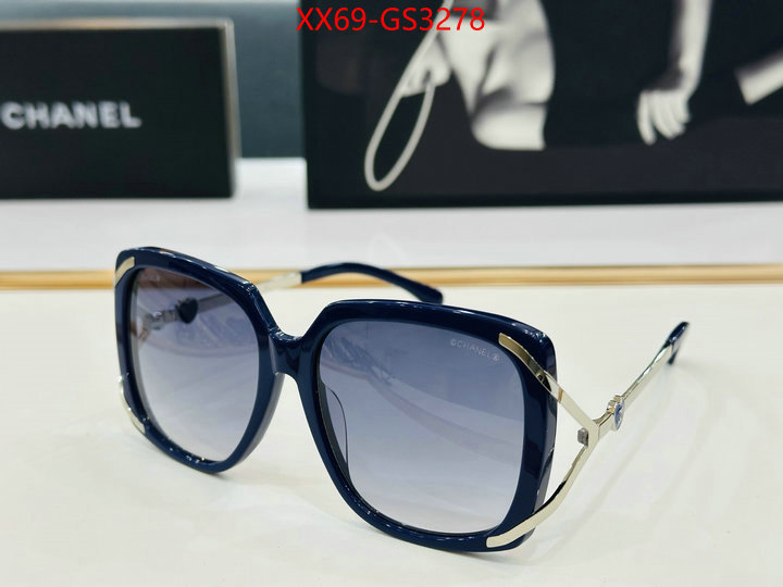 Glasses-Chanel the highest quality fake ID: GS3278 $: 69USD