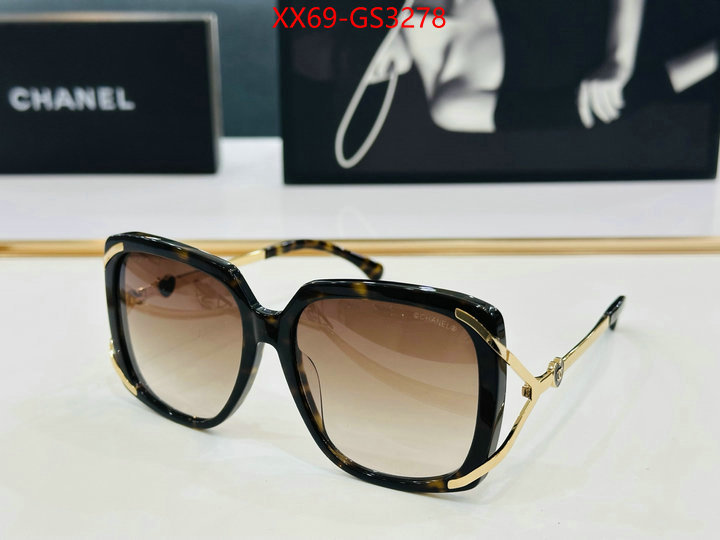 Glasses-Chanel the highest quality fake ID: GS3278 $: 69USD