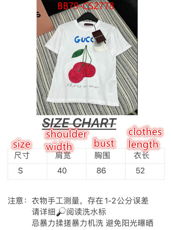 Clothing-Gucci where can i find ID: CS2778 $: 79USD