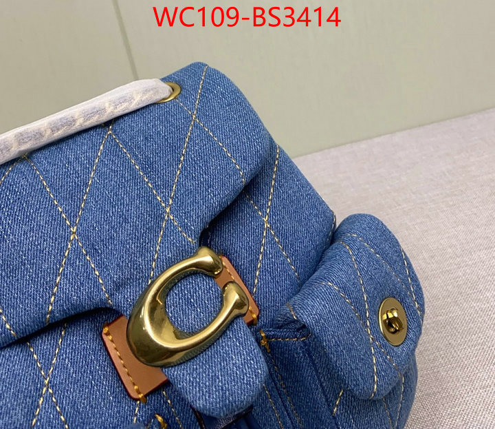 Coach Bags(4A)-Backpack- buy replica ID: BS3414 $: 109USD,