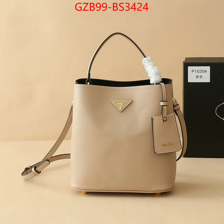 Prada Bags(4A)-bucket bag high quality happy copy ID: BS3424 $: 99USD,