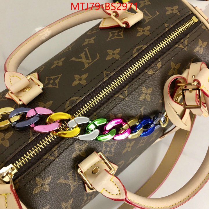 LV Bags(4A)-Speedy- top perfect fake ID: BS2971 $: 79USD,