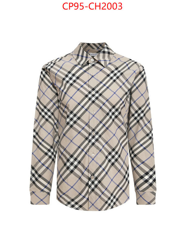 Clothing-Burberry the top ultimate knockoff ID: CH2003 $: 95USD