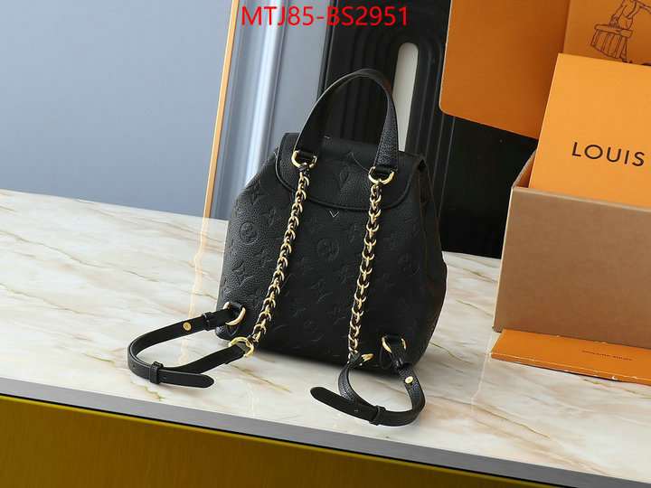 LV Bags(4A)-Backpack- where to buy high quality ID: BS2951 $: 85USD,