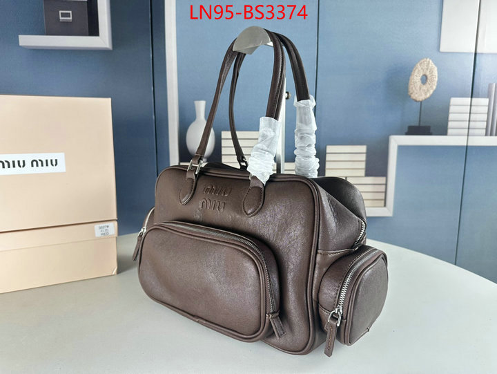 Miu Miu Bags(4A)-Handbag- best site for replica ID: BS3374 $: 95USD,