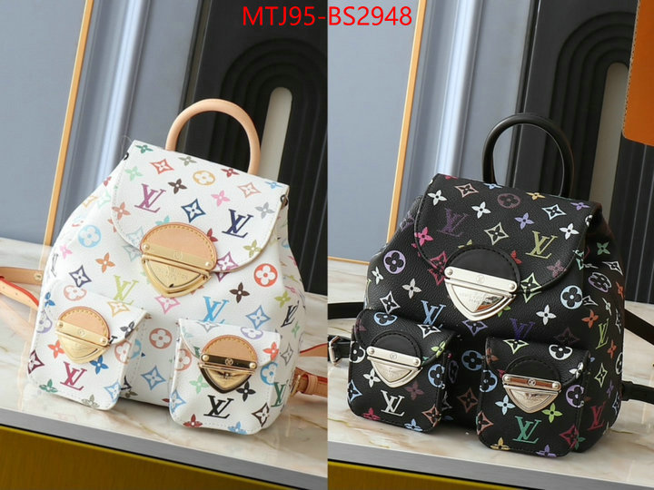 LV Bags(4A)-Backpack- outlet 1:1 replica ID: BS2948 $: 95USD,