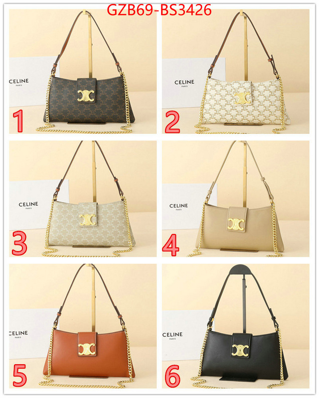 CELINE Bags(4A)-Crossbody- wholesale replica ID: BS3426 $: 69USD,