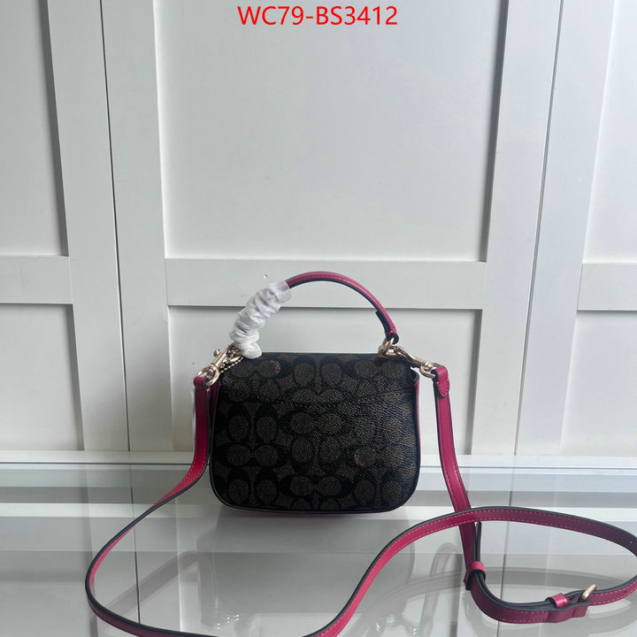 Coach Bags(4A)-Crossbody- high quality 1:1 replica ID: BS3412 $: 79USD,