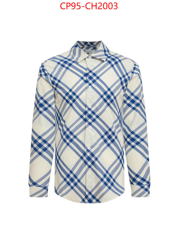 Clothing-Burberry the top ultimate knockoff ID: CH2003 $: 95USD