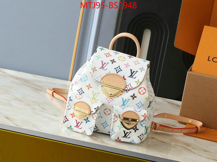 LV Bags(4A)-Backpack- outlet 1:1 replica ID: BS2948 $: 95USD,