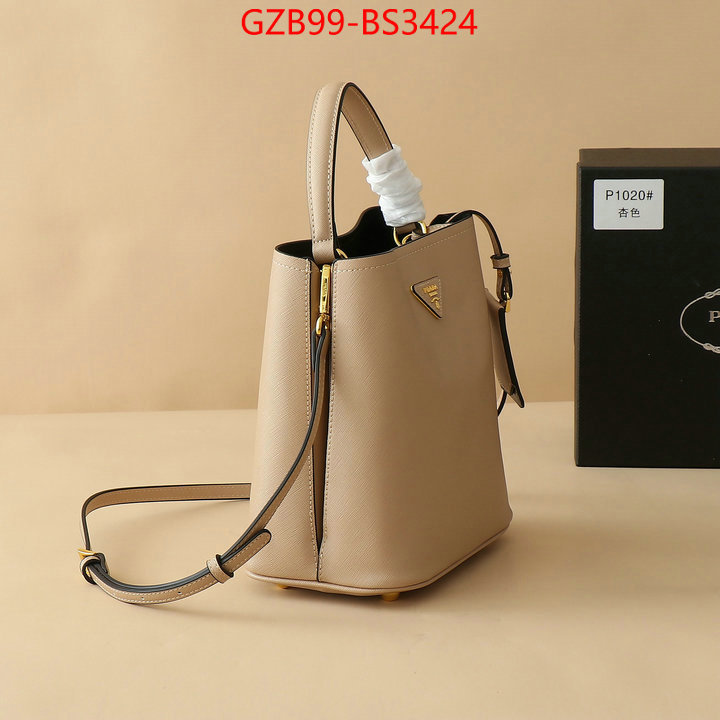 Prada Bags(4A)-bucket bag high quality happy copy ID: BS3424 $: 99USD,