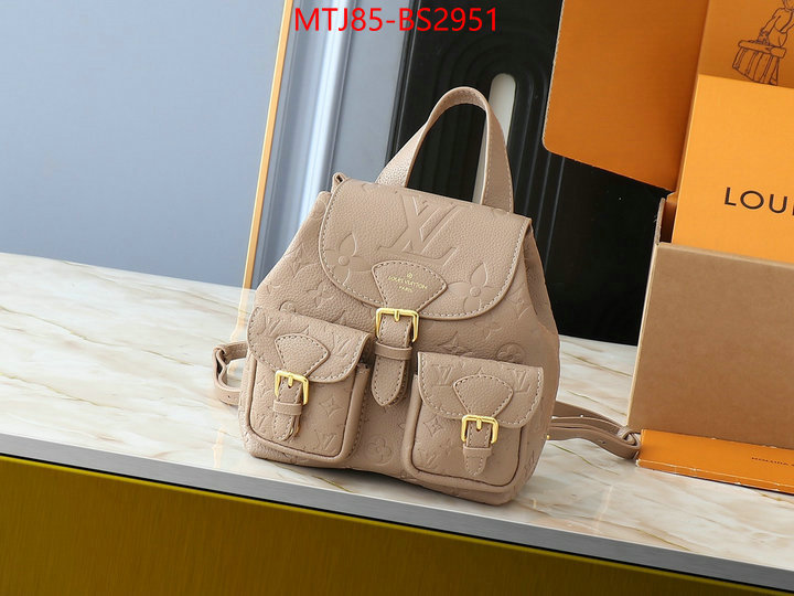 LV Bags(4A)-Backpack- where to buy high quality ID: BS2951 $: 85USD,