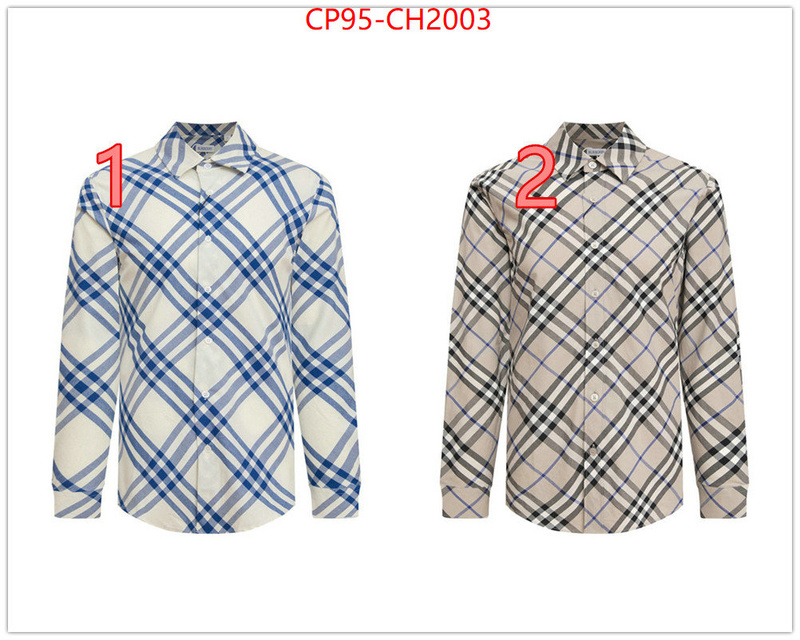 Clothing-Burberry the top ultimate knockoff ID: CH2003 $: 95USD