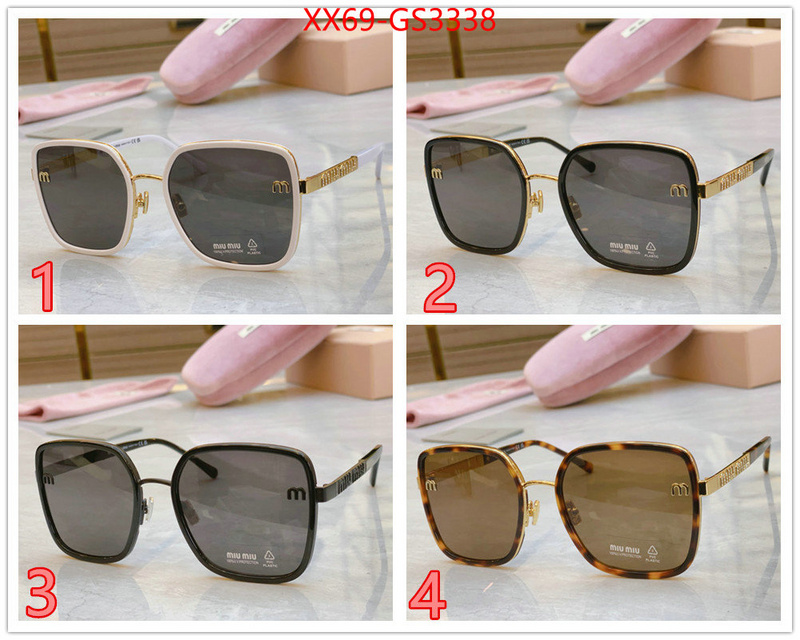 Glasses-Miu Miu replica 1:1 high quality ID: GS3338 $: 69USD