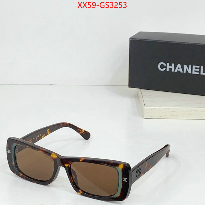 Glasses-Chanel how to buy replcia ID: GS3253 $: 59USD