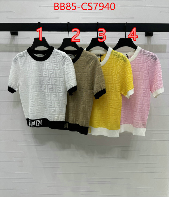 Clothing-Fendi top quality designer replica ID: CS7940 $: 85USD