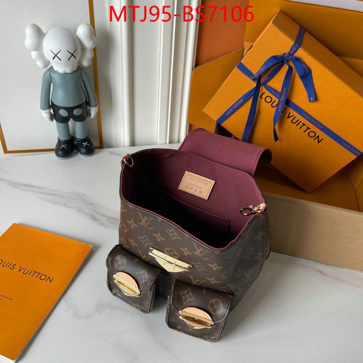 LV Bags(4A)-Backpack- customize the best replica ID: BS7106 $: 95USD,