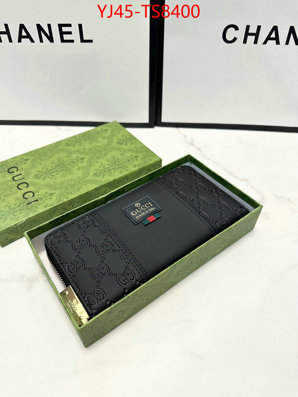 Gucci Bags(4A)-Wallet- shop cheap high quality 1:1 replica ID: TS8400 $: 45USD,