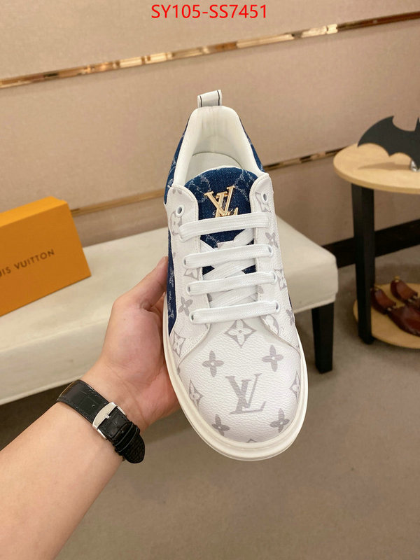 Men Shoes-LV aaaaa+ replica designer ID: SS7451 $: 105USD