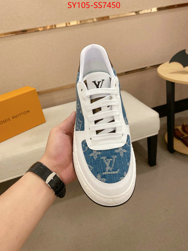 Men Shoes-LV aaaaa+ quality replica ID: SS7450 $: 105USD