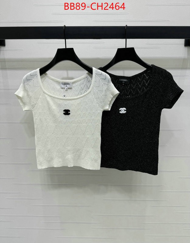Clothing-Chanel 2024 aaaaa replica customize ID: CH2464 $: 89USD