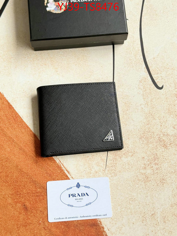Prada Bags(4A)-Wallet found replica ID: TS8476 $: 39USD,
