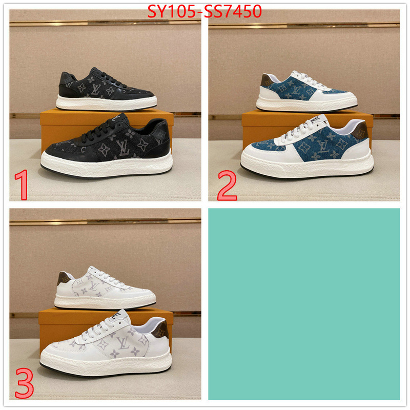 Men Shoes-LV aaaaa+ quality replica ID: SS7450 $: 105USD