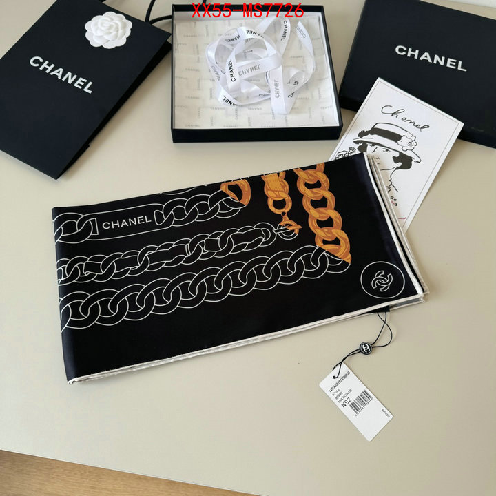 Scarf-Chanel what's the best to buy replica ID: MS7726 $: 55USD