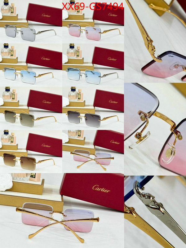 Glasses-Cartier what is a counter quality ID: GS7494 $: 69USD
