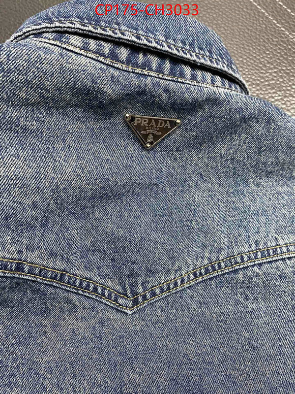 Clothing-Prada outlet sale store ID: CH3033 $: 175USD