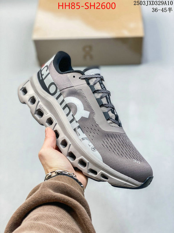 Men Shoes-On Running Cloudsurfer designer wholesale replica ID: SH2600 $: 85USD