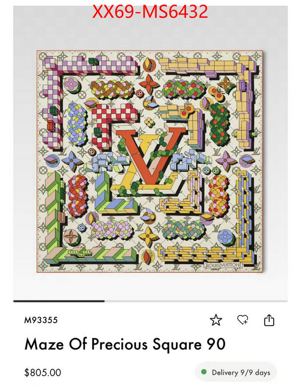 Scarf-LV where can you buy a replica ID: MS6432 $: 69USD