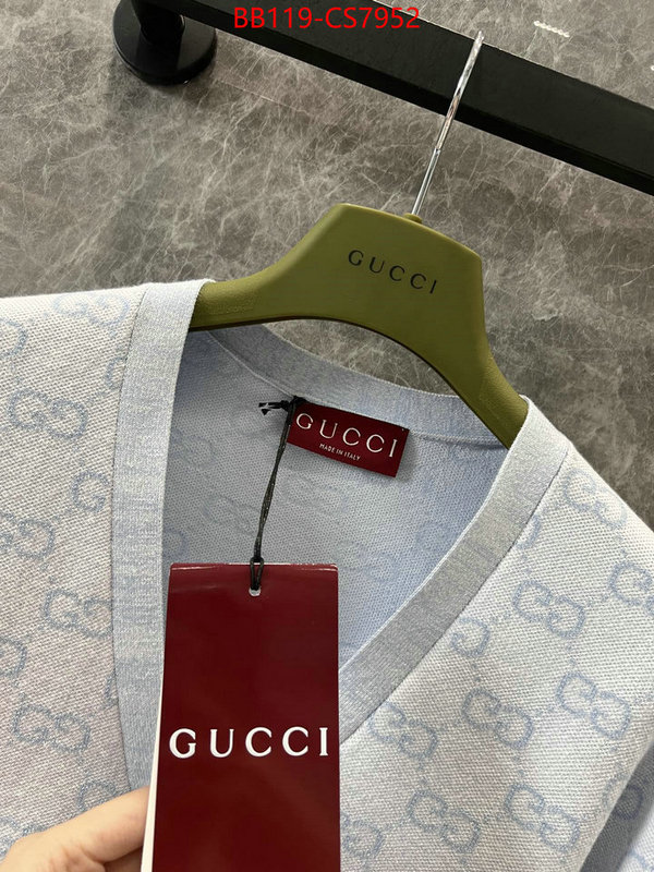 Clothing-Gucci buying replica ID: CS7952 $: 119USD