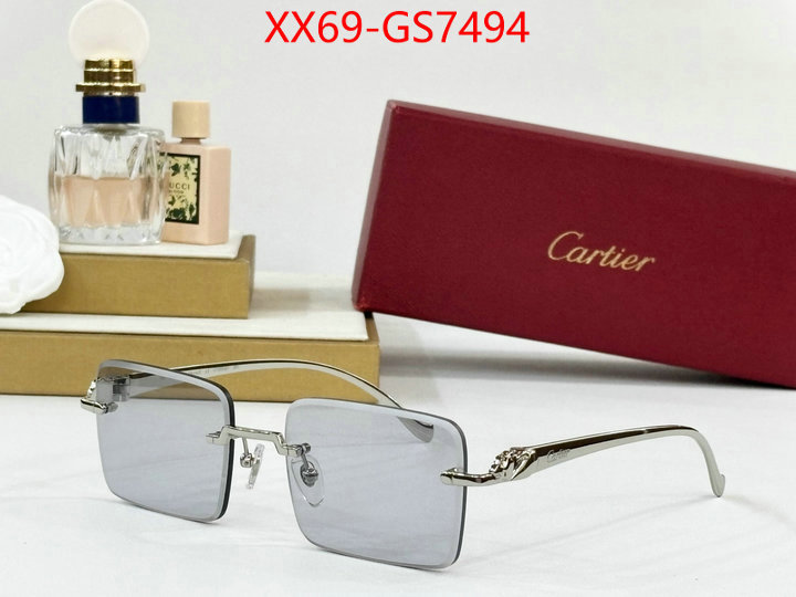 Glasses-Cartier what is a counter quality ID: GS7494 $: 69USD