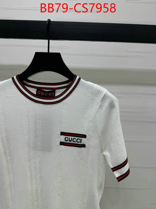 Clothing-Gucci best quality designer ID: CS7958 $: 79USD