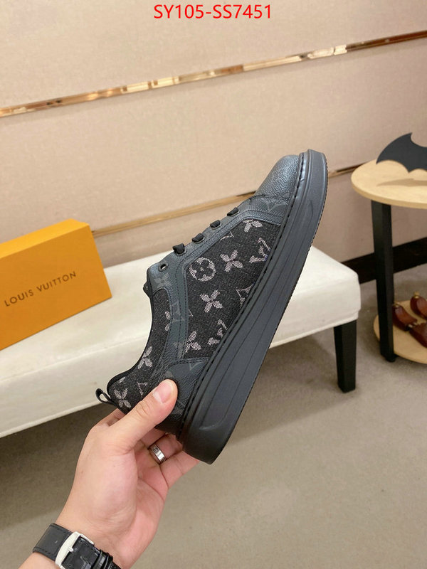 Men Shoes-LV aaaaa+ replica designer ID: SS7451 $: 105USD