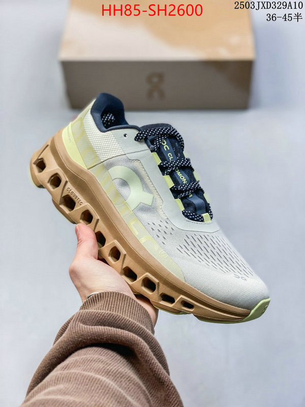 Men Shoes-On Running Cloudsurfer designer wholesale replica ID: SH2600 $: 85USD