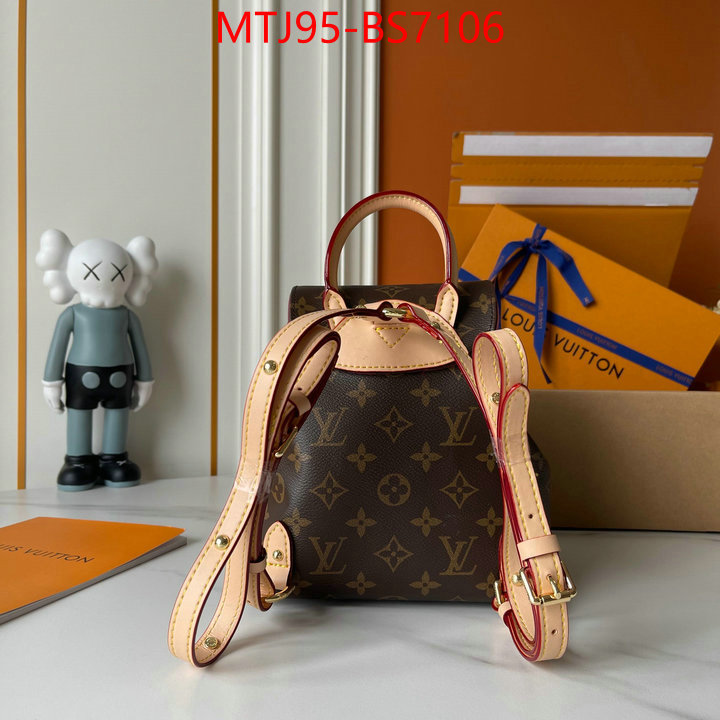 LV Bags(4A)-Backpack- customize the best replica ID: BS7106 $: 95USD,