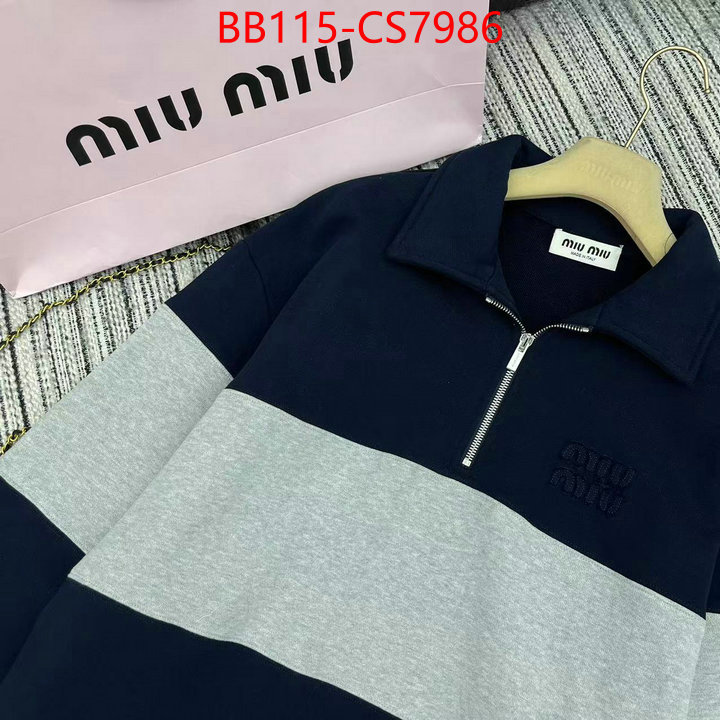 Clothing-MIU MIU buy cheap ID: CS7986 $: 115USD