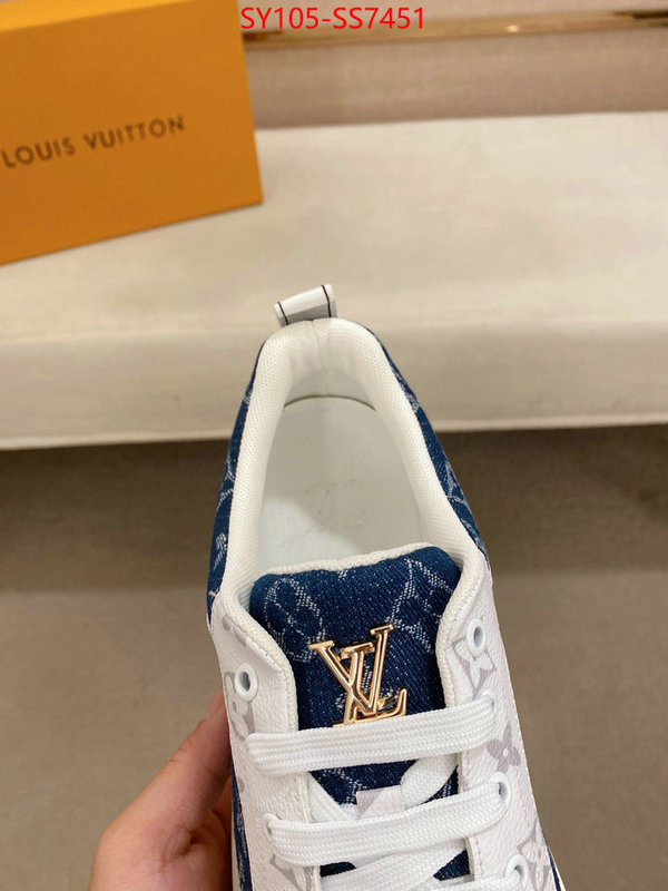 Men Shoes-LV aaaaa+ replica designer ID: SS7451 $: 105USD