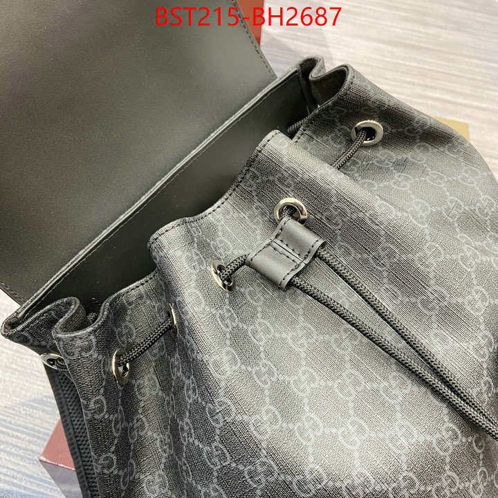 Gucci Bags(TOP)-Backpack- first copy ID: BH2687 $: 215USD,