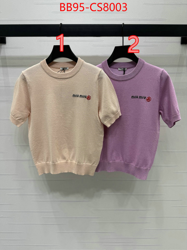 Clothing-MIU MIU exclusive cheap ID: CS8003 $: 95USD
