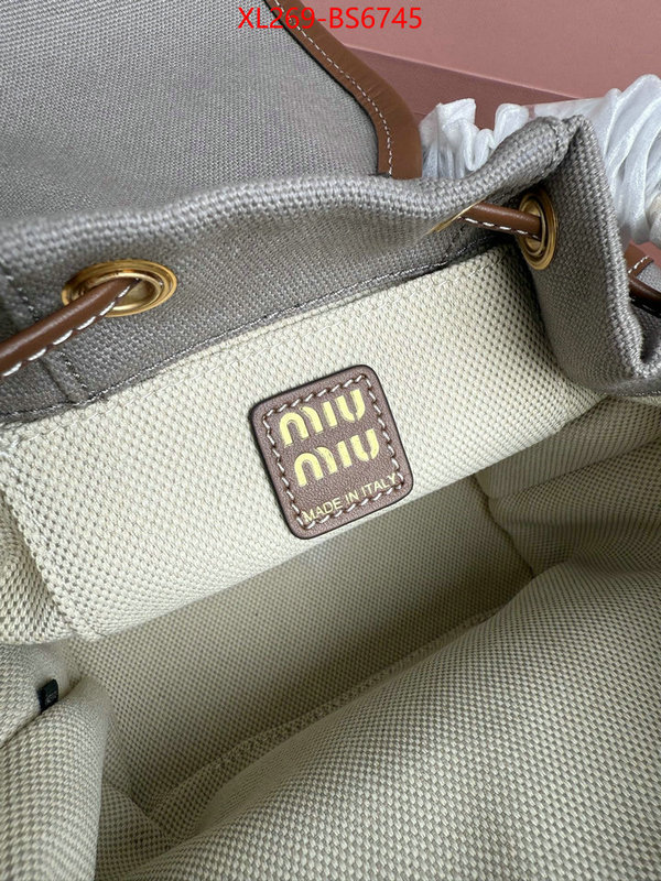 Miu Miu Bags(TOP)-Backpack- 2024 perfect replica designer ID: BS6745 $: 269USD,